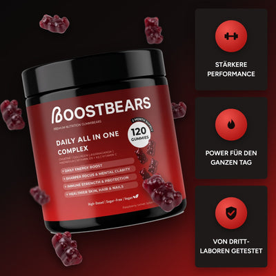 BoostBears: stärkere Performance, Power für den ganzen Tag, von Drittlaboren getestet